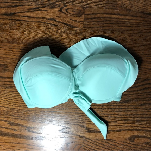Teal Strapless Bikini Top - Picture 3 of 3